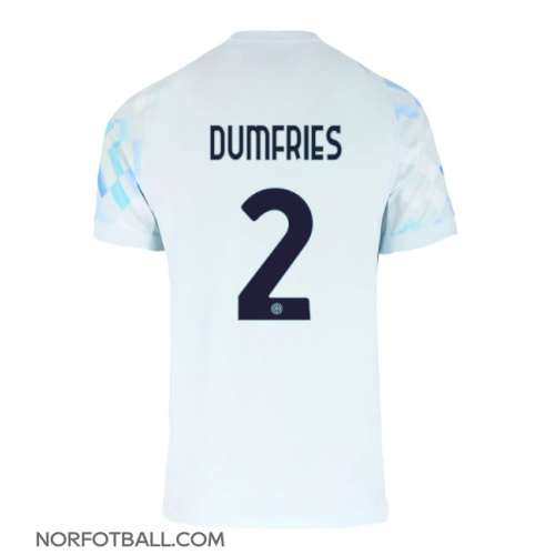 Billige Fotballdrakt Inter Milan Denzel Dumfries #2 Replika Bortedrakt 2025-26 Kortermet Billige Fotballdrakt Inter Milan Denzel Dumfries #2 Replika Bortedrakt 2025-26 Kortermet